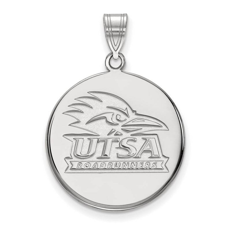 Sterling Silver U. Of Texas At San Antonio Large Disc Pendant